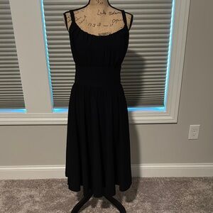 Vixen by Micheline Pitt Black Spaghetti Strap Sundress